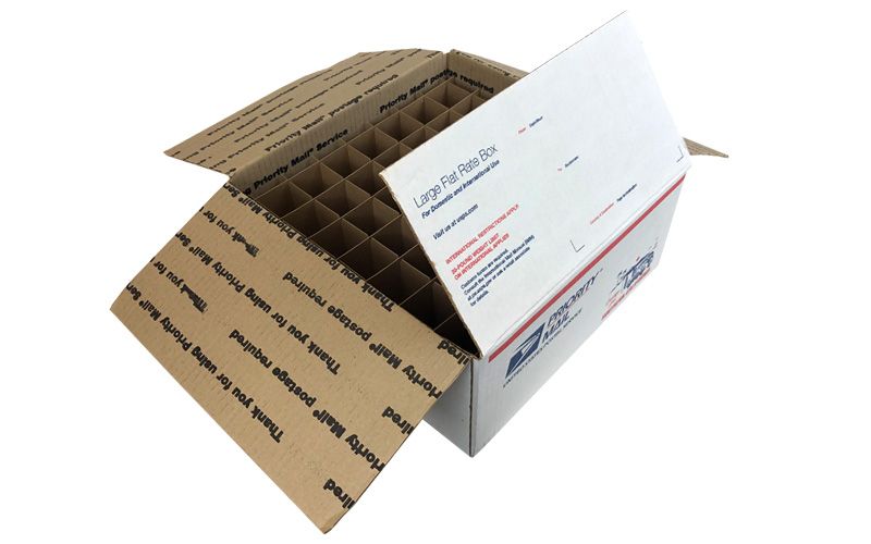 Chipboard Box Dividers 49 Cells for 2 oz (60ml) Boston Round for eLiquid  Vape Juice, Essential Oils, Cosmetics etc. Fits Inside Any 12 x 12 Box Like