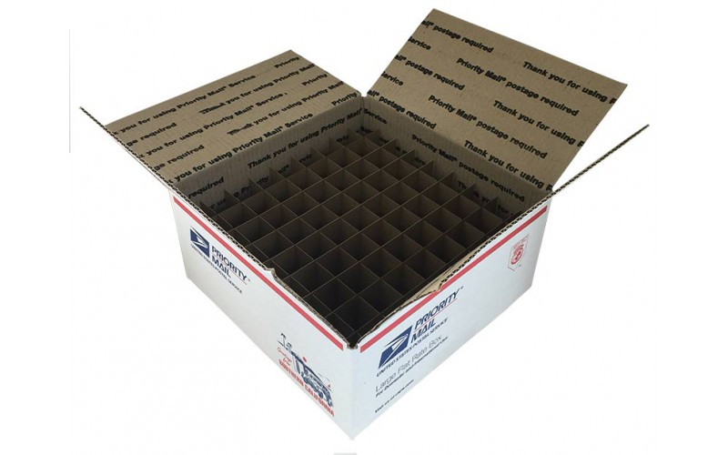Chipboard Box Dividers 49 Cells for 2 oz (60ml) Boston Round for eLiquid  Vape Juice, Essential Oils, Cosmetics etc. Fits Inside Any 12 x 12 Box Like