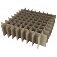 Chipboard Box Dividers 81 Cells for 1 oz (30ml) Boston Round (Pack of 10) 
