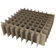Chipboard Box Dividers 81 Cells for 1 oz (30ml) Boston Round (Pack of 100)