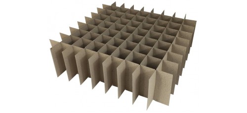 Chipboard Box Dividers 81 Cells for 1 oz (30ml) Boston Round